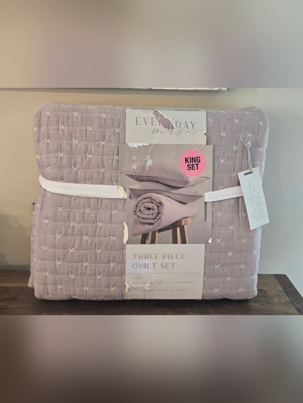 Everyday Muse Quilt Set Morley Mauve King